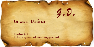 Grosz Diána névjegykártya