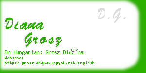 diana grosz business card